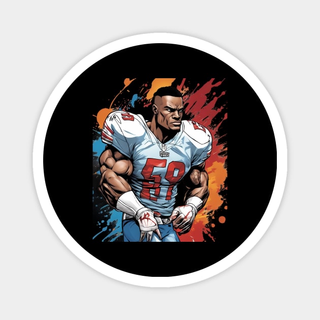 Sack American Football Magnet by animegirlnft